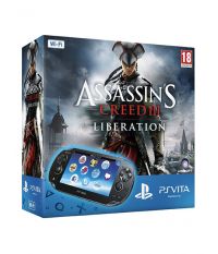 Комплект Sony Playstation PS Vita Wi-Fi Black Rus [PCH-1008ZA01] + 4GB memory card + PSN код активации Assassin's Creed III Liberation (PS Vita)