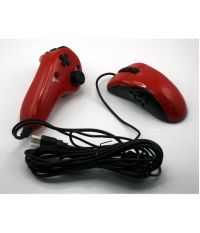 PS3 Джойстик Frag FX Piranha красный (проводной комплект)