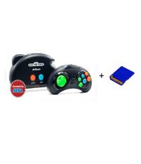 SEGA Genesis Nano Trainer + 390 игр + SD карта + адаптер + кабель USB (черный)