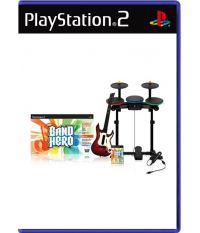 Band Hero Band Kit [Игра + Гитара + Барабаны + Микрофон] (PS2)