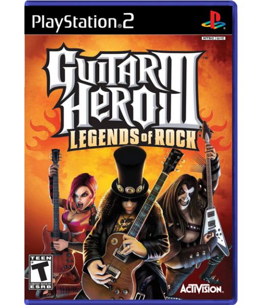 Guitar Hero III: Legends of Rock Bundle [Игра + Гитара] (PS2)