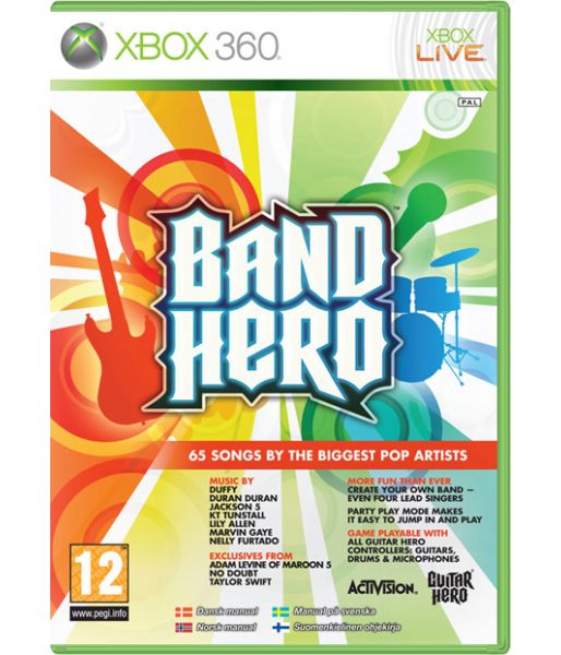 Band Hero Band Kit [Игра + Гитара + Барабаны + Микрофон] (Xbox 360)