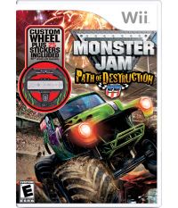 Monster Jam: Path of Destruction [игра + руль] (Wii)