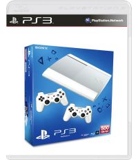 Комплект Sony PS3 Super Slim White [500Gb CECH-4008CLW]+Dualshock 3 белый