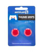 Накладки Artplays Thumb Grips защитные на джойстики геймпада (2 шт) красные (PS4)