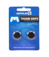 Накладки Artplays Thumb Grips защитные на джойстики геймпада (2 шт) черные (PS4)