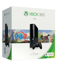 Xbox 360 E 4GB (L9V-00049) + "Peggle 2"