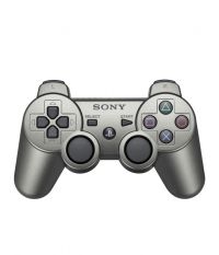 Контроллер игровой беспроводной серый металлик [Dualshock Gray Metallic] (PS3)