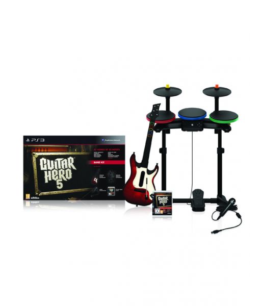 Guitar Hero 5 Band Kit [Игра + Гитара + Барабаны + Микрофон] GER (PS3)