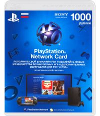 Playstation Live Card 1000: Карта оплаты Plystation Network 1000 руб. [Uncharted 3 logo]