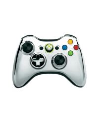 Геймпад беспроводной Microsoft Xbox 360 Wireless Controller Chrome Series [43G-00020] серебряный (Xbox 360)