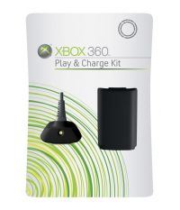 Play/Charge Kit Xbox 360 EN/FR/DE/IT/ES Euro Hdwr Black (Xbox 360)