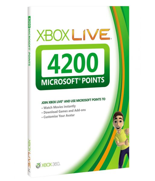 Xbox LIVE: карта оплаты 4200 очков [56P-00225] (Xbox 360)